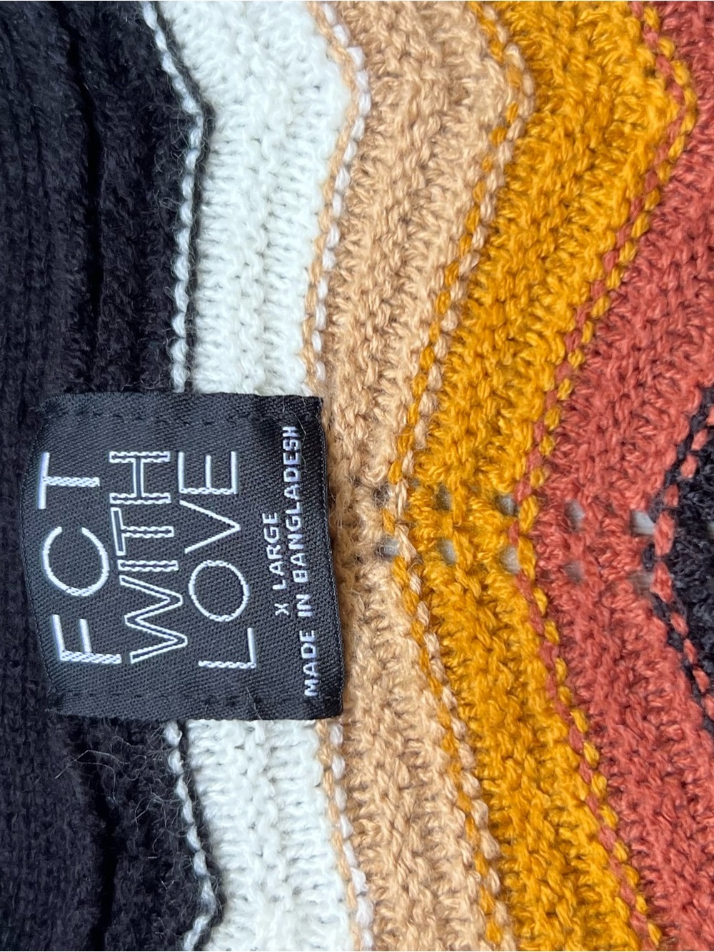 FCT With Love Women’s Multicolor Knit Sweater - X-Large